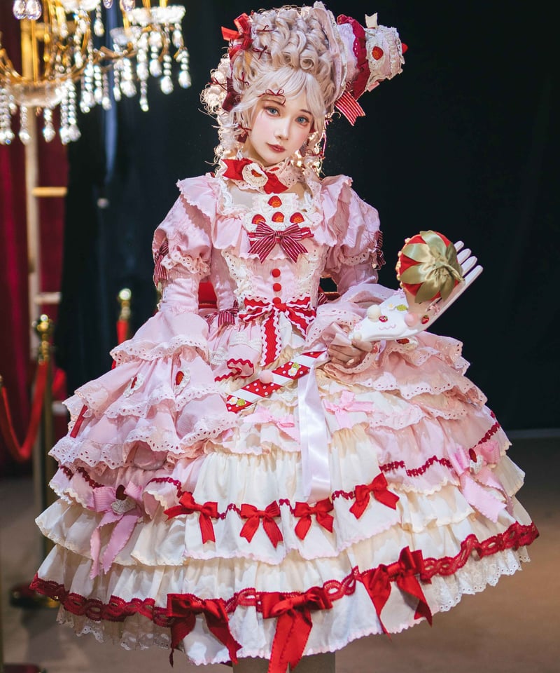 苺パーティー」ワンピースドレスフルセット【3/2まで】送料無料