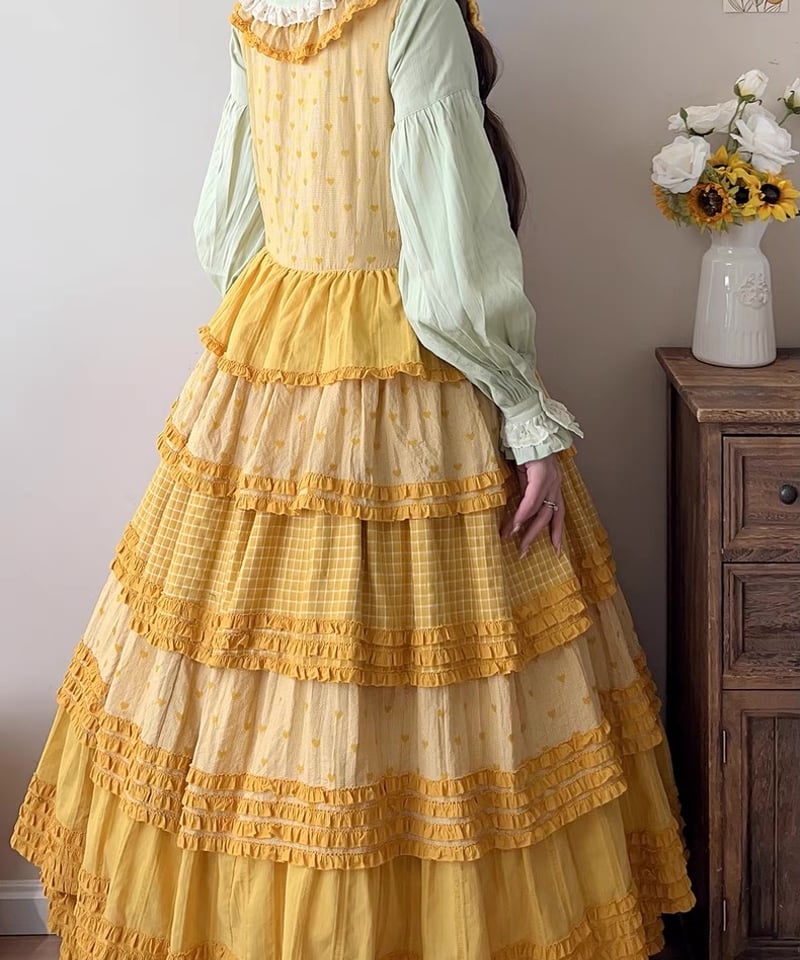 ひまわり」ジャンパースカート 【3/28まで】送料無料！ | GIRLISM