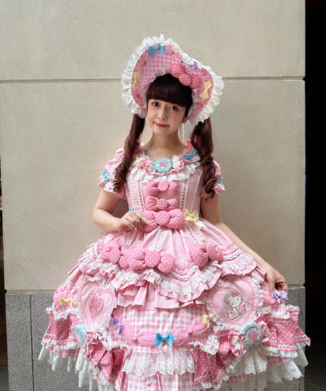 「花箱×サンリオ ハローキティ（ピンク）」Candyドレス 【7/20まで】ロリータ