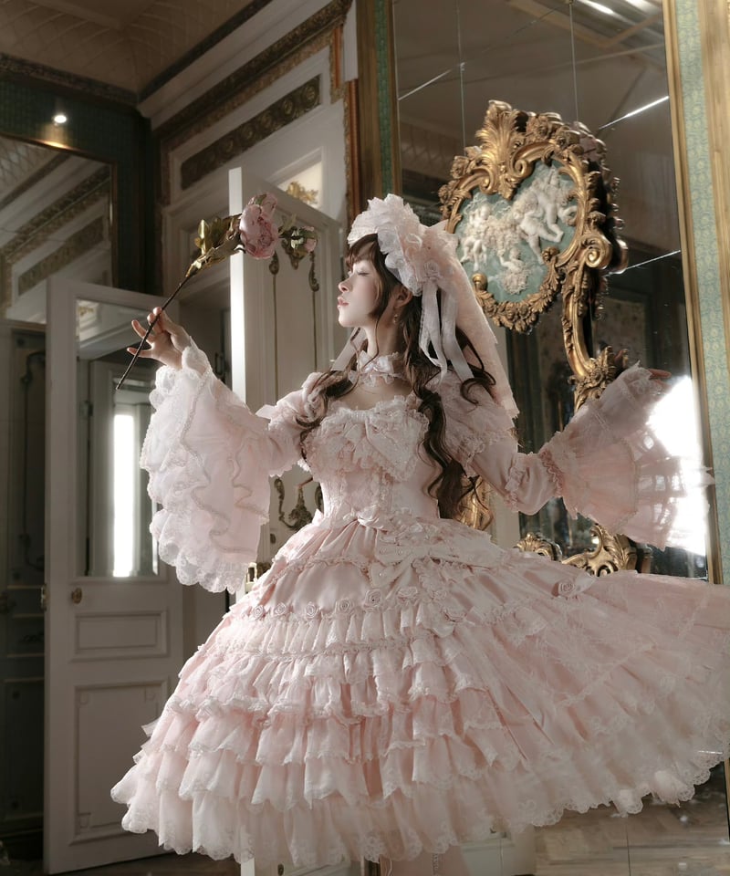 Pinik Mist Oath」ワンピース＆ジャンパースカート（ピンク） 【2/5