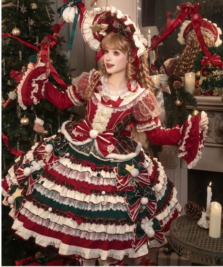 【海外ブランド】赤ずきんロリィタフルセット 赤ずきんちゃん フルセット【pink】 – Epetice