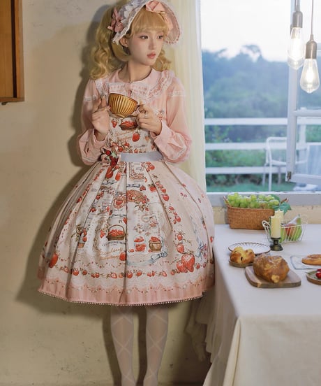 「Strawberry Manor」ショートジャンパースカート【12/16まで】送料無料！