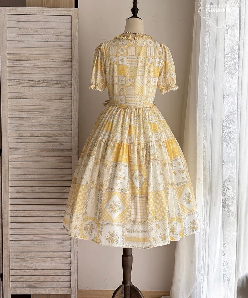 パッチワークガーデン」半袖ワンピース 【7/16まで】送料無料！ | GIRLISM