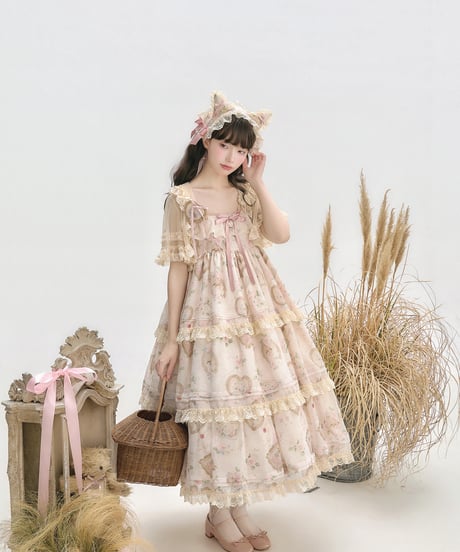 「Victorian Cat」段々ジャンパースカート 【3/14まで】送料無料！