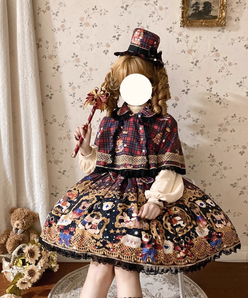 Bear Fantasy」ジャンパースカート＆ケープ（新色） 【12/15まで】送料