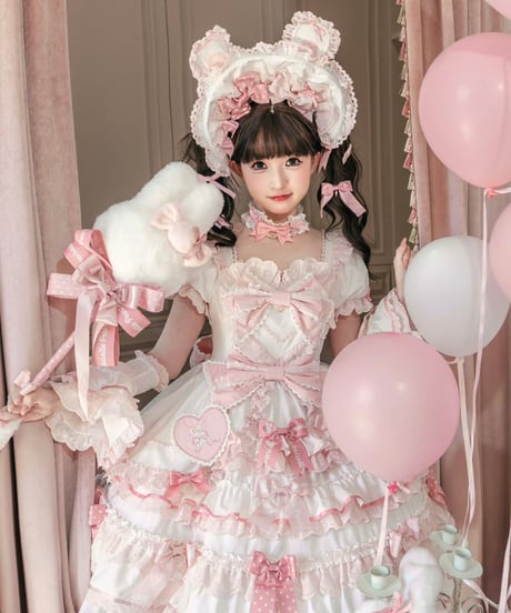 「ラビットリボン」青木美沙子コラボドレス（ホワイト）【6/15まで】送料無料！