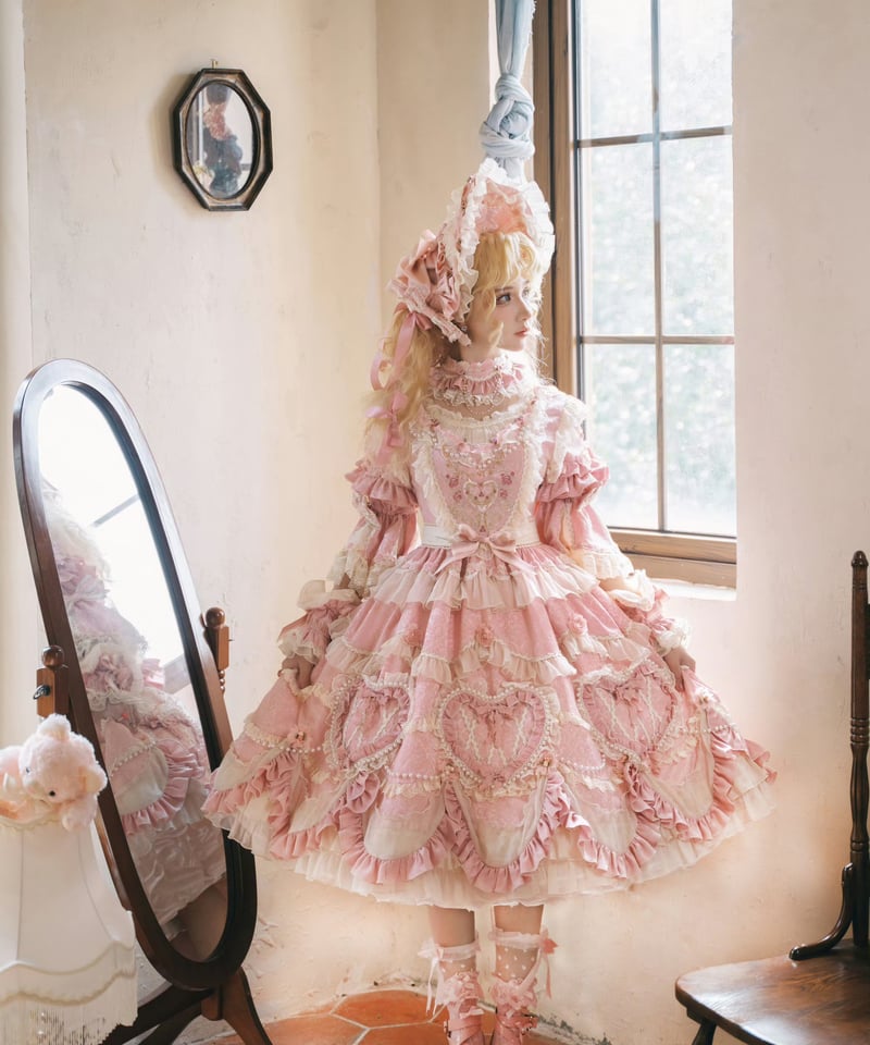 Vintage Cake」ドレス4点フルセット（ピンク） 【2/14まで】送料無料