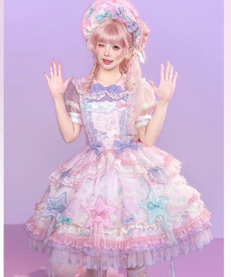 「花箱×サンリオ リトルツインスターズ」Starドレス【7/20まで】ロリータ