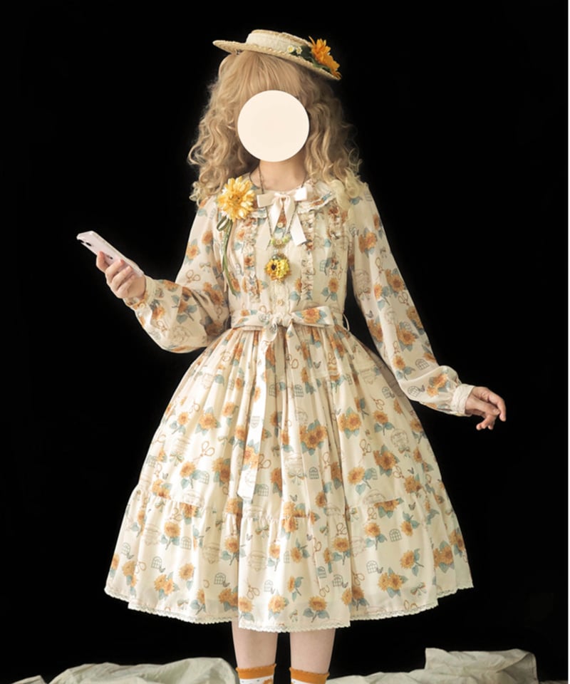 ひまわりの庭」シンプルワンピース【10/30まで】送料無料！ | GIRLISM