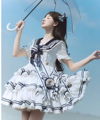 「Navy Girl」半袖ワンピース5点フルセット 【5/2まで】送料無料！