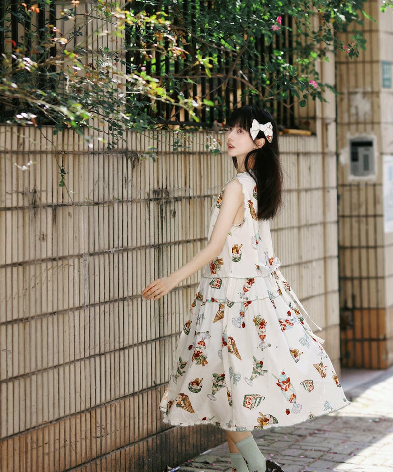 Ice Cream」袖なしワンピース 【5/6まで】ロリータ | GIRLISM