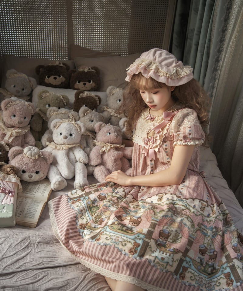 くまちゃんの博物館」ワンピース 【3/7まで】送料無料！ | GIRLISM