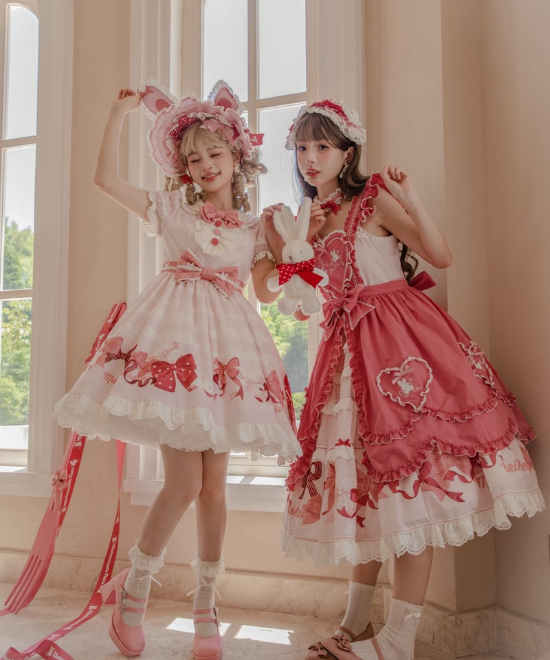 ラビットリボン」リボン柄ワンピース【6/15まで】送料無料！ | GIRLISM