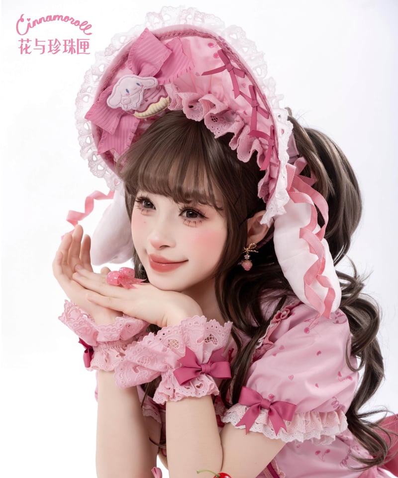 花箱×サンリオ シナモロール」小物（ボンネット、ハット、他）【7/20