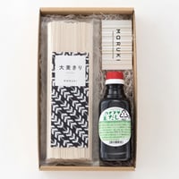 大麦きり 4把 （だし醤油付き）ギフトセット