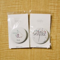 空想科学TV・缶バッヂ「Que」「Rain」2個セット
