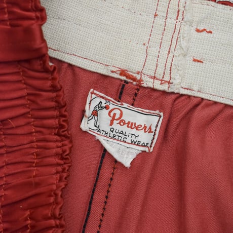 VINTAGE "50'S-60'S POWERS" SATIN TRAINING PANTS