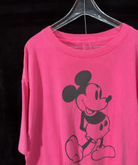 USED "MICKEY MOUSE" OVER-DYE TEE
