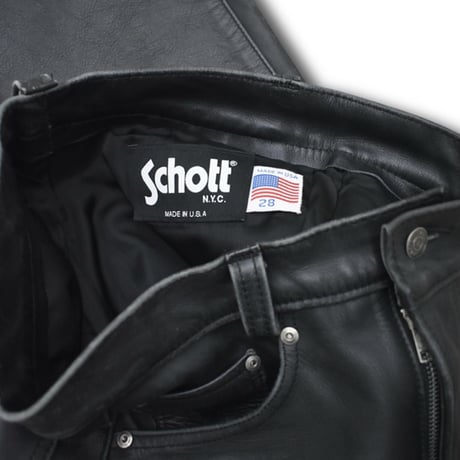 USED "SCHOTT" LEATHER PANTS