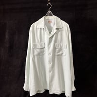 VINTAGE "50'S McGREGOR" HAND STITCH RAYON L/S SHIRT