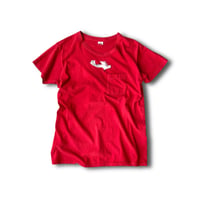 USED "70'S FRUIT OF THE LOOM" HAND EMBROIDERED POCKET T-shirt
