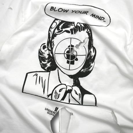 USED "18SS SUPREME / PUBLIC ENEMY / UNDERCOVER" PRINT RIP T-SHIRT