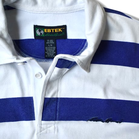 USED "90'S EBTEK / EDDIE BAUER" L/S POLO SHIRT