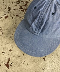 USED 80'S "ITALIAN ARMY" CHAMBRAY 6 PANNEL CAP