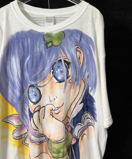 USED UNKNOWN ANIME T−SHIRT