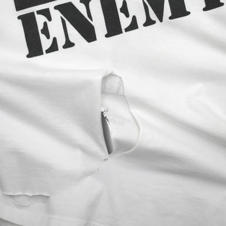 USED "18SS SUPREME / PUBLIC ENEMY / UNDERCOVER" PRINT RIP T-SHIRT