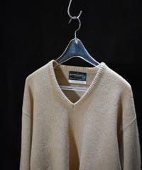 USED "80-90'S BRENTWOOD" WOOL V-NECK KNIT