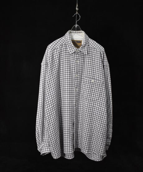 USED "90'S RUGGED POINT" COTTON HEAVY FLANNEL SHIRT