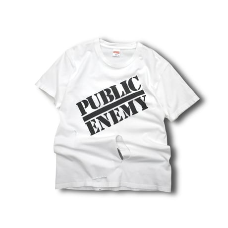 USED "18SS SUPREME / PUBLIC ENEMY / UNDERCOVER" PRINT RIP T-SHIRT