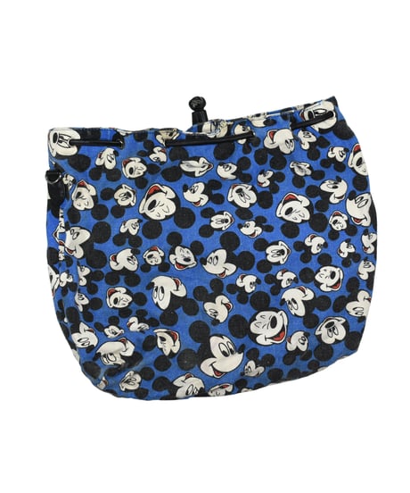 USED "DISNEY" MICKEY PRINT CANVAS POUCH