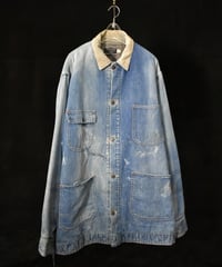 VINTAGE "60-70'S SEARS" WORN-OUT DENIM COVERALL