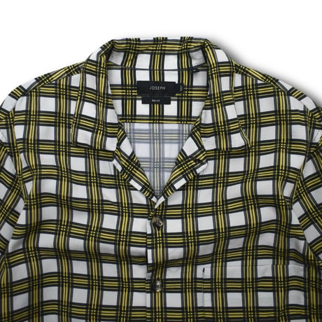 USED "JOSEPH" PLAID S/S SHIRTS