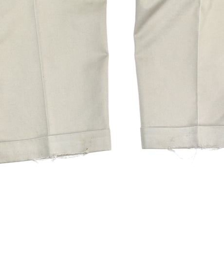 USED "BROOKS BROTHERS" 2-TUCK COTTON TROUSERS