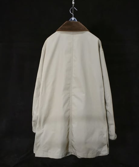 USED "POLO RALPH LAUREN" LEATHER PIPING HALF COAT