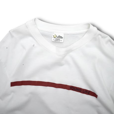 USED "YOUNG LIFE" PRINT T-SHIRT