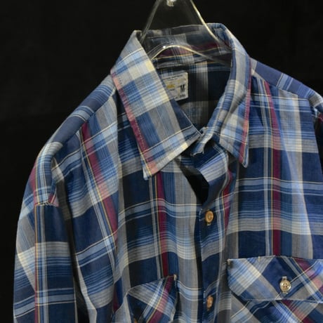 USED ”70’S BIG MAC" CHECK L/S SHIRT