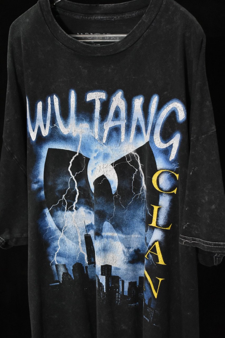 wu-tang ブリーチ加工Tシャツ
