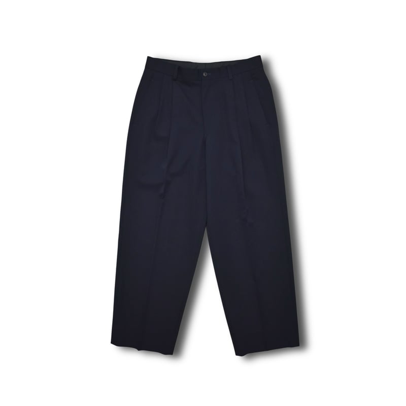 90ss ISSEY MIYAKE MEN ウールギャバワイドスラックス USED 