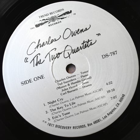 USED "78'S CHARLES OWENS" THE TWO QUARTETS