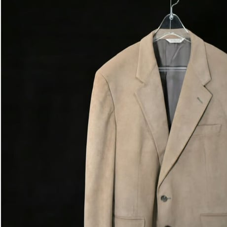 USED "GIOVANNI ROMA" ULTRASUEDE TAILORED JACKET