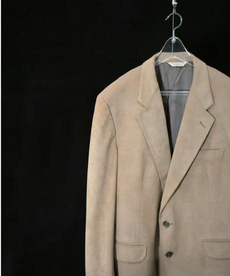 USED "GIOVANNI ROMA" ULTRASUEDE TAILORED JACKET