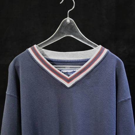 USED "90'S L.L.BEAN / RUSSELL" V-NECK SWEAT