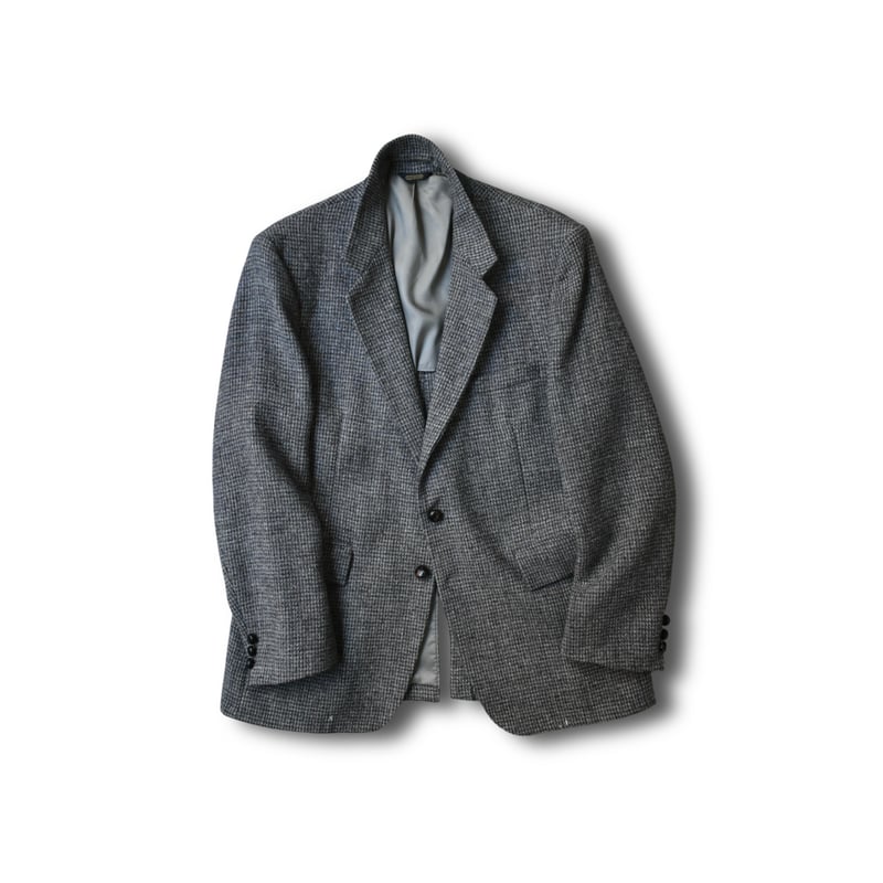 ジャケット・アウター 00s Ne-net reflector tweed coat archive Gustav Jacket | Brown Herringbone Windowpane Harris Tweed