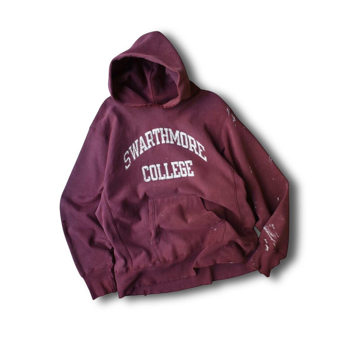 old Champion”鬼フェード“broken “boro sweat 60s Champion Reverse Weave Crew Sweat Fade & Bo