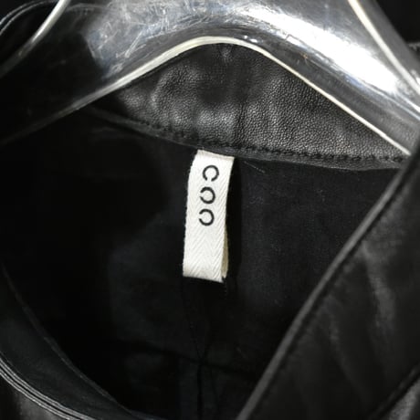 "CCU LEATHER" JAMES CLASSIC BAND COLLAR SHIRT