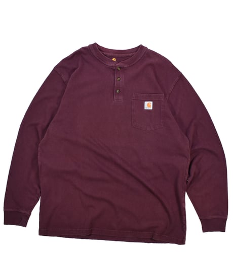 USED "CARHARTT" HENRY NECK L/S T-SHIRT